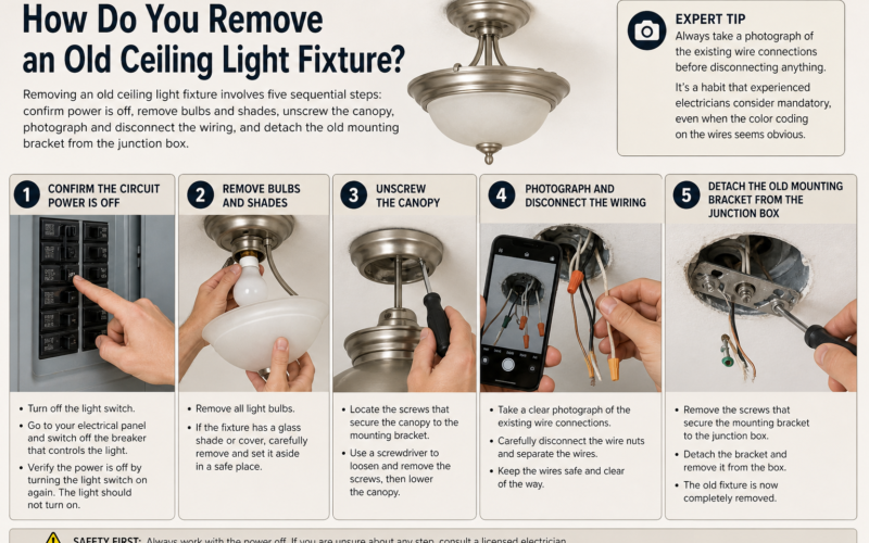 How to Replace a Ceiling Light Fixture: A Step-by-Step DIY Guide for Homeowners