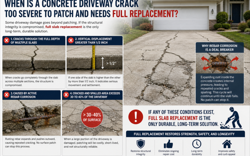 How to Patch a Concrete Crack in Your Driveway: Step-by-Step Repair Guide for Every Crack Type
