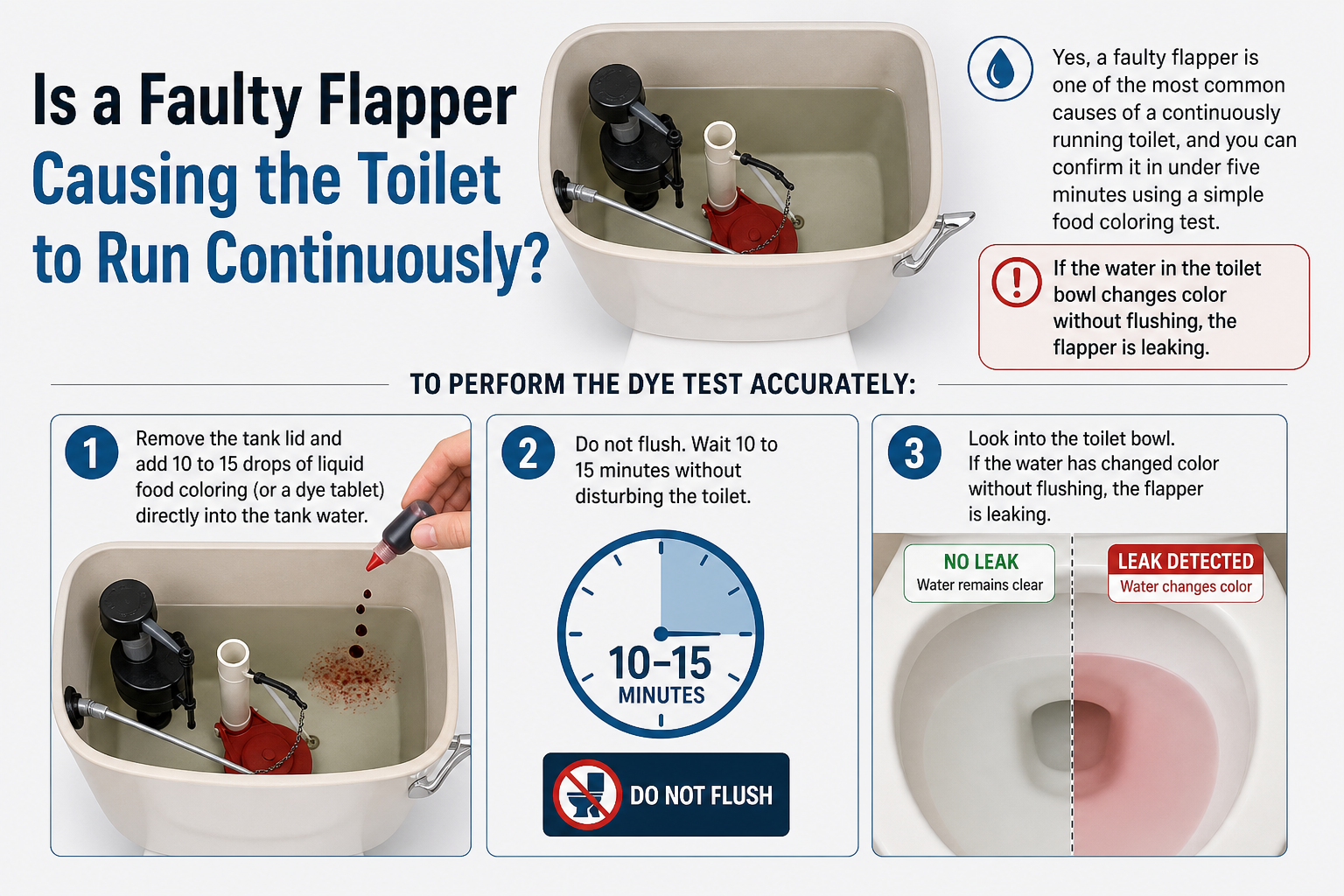 Is a Faulty Flapper Causing the Toilet to Run Continuously?