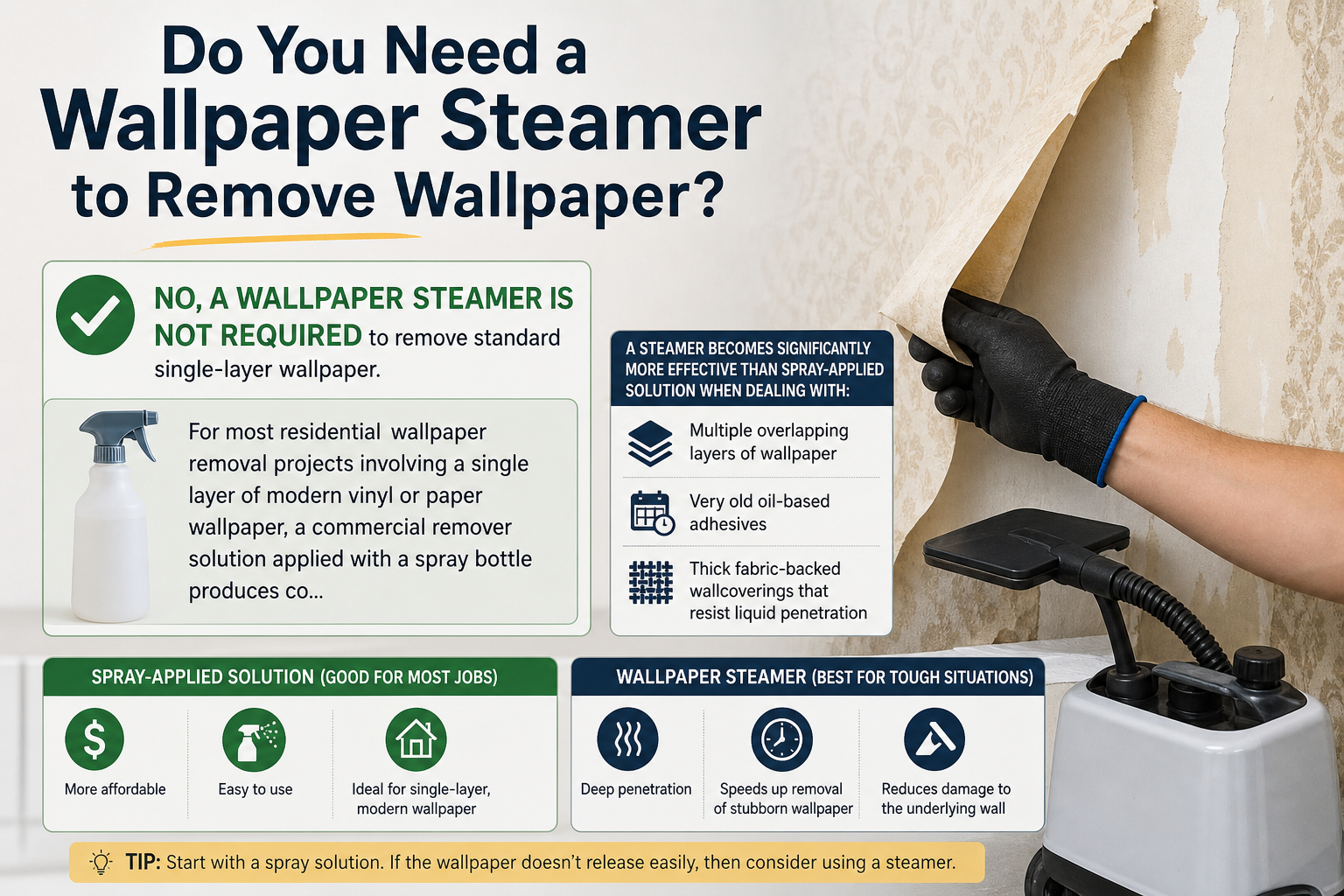 Do You Need a Wallpaper Steamer to Remove Wallpaper?