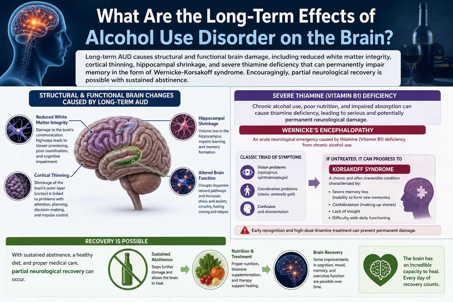 What Are the Long-Term Effects of Alcohol Use Disorder on the Brain?